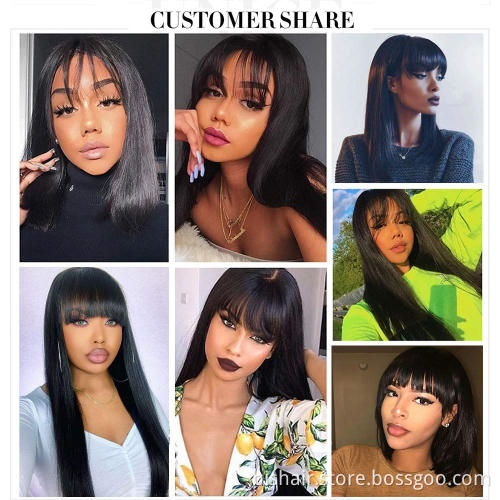 13*4 Real Hair 360 Lace Wig Brazil Hair Lace Curved Wave Short Hair Bunch Braids Suitable for Women Natural Color Wholesalers